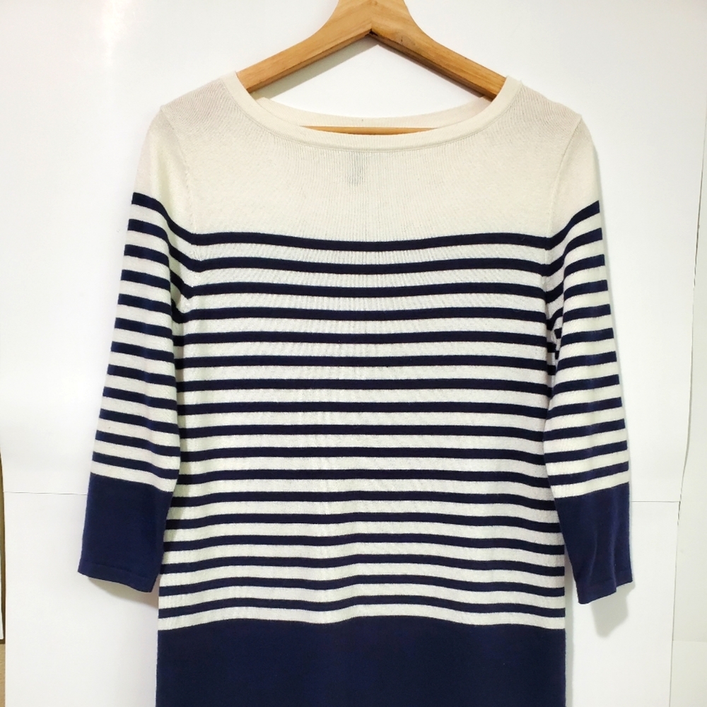 Bcbgmaxazria women striped sweater dress